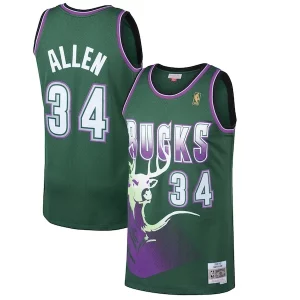 Ray Allen Milwaukee Bucks Chic 1996/97 Hardwood Classics Swingman Jersey Kelly Green