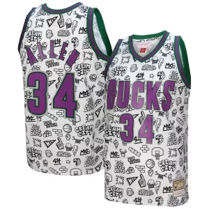 Ray Allen Milwaukee Trendy Bucks 2000/01 Swingman Jersey White