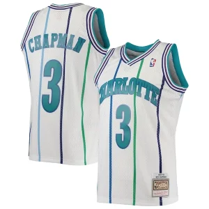Rex Chapman Charlotte Hornets 1988/89 Stylish Hardwood Classics Swingman Jersey White