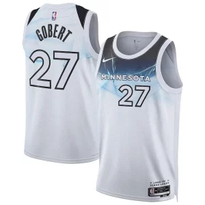 Rudy Gobert Minnesota Timberwolves Nike Unisex 2024/25 Eye - catching Swingman Player Jersey City Edition White
