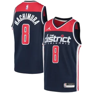 Rui Hachimura Washington Gorgeous Wizards Jordan Brand Youth 2020/21 Swingman Player Jersey Statement Edition Navy