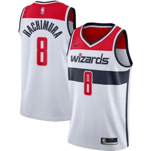 Rui Hachimura Washington Wizards Nike 2020/21 Swingman Jersey White Unique Association Edition