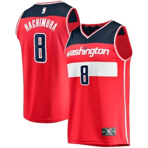 Rui Hachimura Washington Wizards Replica Fast Break Trendy Jersey Red Icon Edition