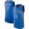 Russell Westbrook Oklahoma City Thunder Elegant Nike Authentic Player Jersey Icon Edition Blue