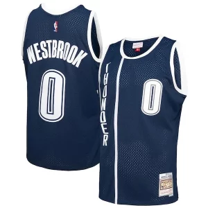 Russell Westbrook Unique Oklahoma City Thunder 2015/16 Swingman Jersey Blue