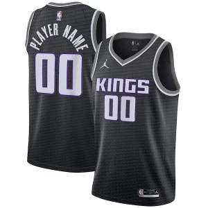 Sacramento Kings Jordan Brand Swingman Custom Jersey Statement Stylish Edition Black