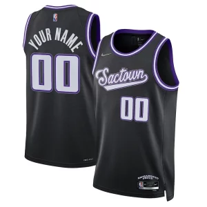 Sacramento Kings Nike Premium 2021/22 Swingman Custom Jersey City Edition Black