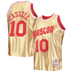 Sam Cassell Houston Rockets 75th Anniversary Gorgeous 1993/94 Hardwood Classics Swingman Jersey Gold