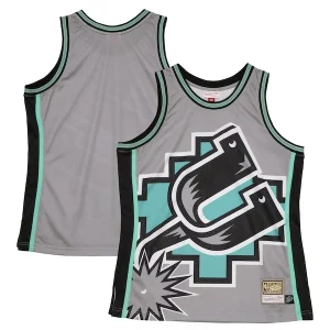San Antonio Spurs Hardwood Classics Blown Out Fashion Trendy Jersey Gray