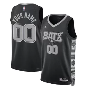 San Antonio Spurs Jordan Brand Unisex 2022/23 Swingman Custom Jersey Statement Edition Black Chic