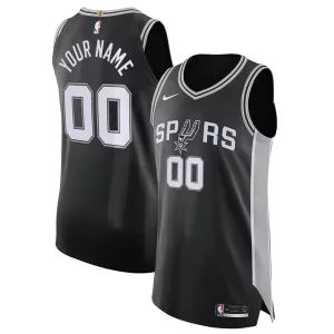 San Antonio Spurs Nike Authentic Custom Jersey Black Icon Elegant Edition
