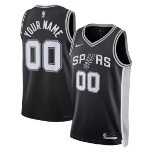 San Antonio Spurs Nike Unisex Gorgeous Swingman Custom Jersey Black Icon Edition