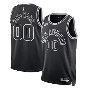 San Antonio Spurs Stylish Nike Unisex 2022/23 Custom Swingman Jersey Classic Edition Black