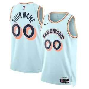 San Elegant Antonio Spurs Nike Unisex 2024/25 Custom Swingman Jersey City Edition Light Blue
