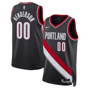 Scoot Henderson Portland Trail Blazers Nike Unisex 2023 NBA Draft Swingman Premium Jersey Icon Edition Black