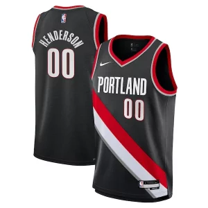 Scoot Henderson Portland Trail Blazers Nike Youth Swingman Jersey Icon Edition Black Premium