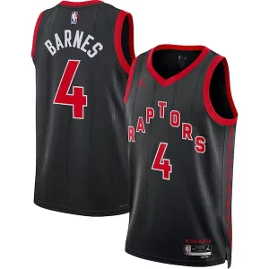Scottie Barnes Toronto Raptors Jordan Chic Brand Unisex Swingman Jersey Statement Edition Black