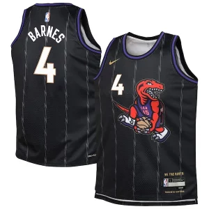 Scottie Barnes Toronto Raptors Nike Youth 2024/25 Swingman Player Jersey Eye - catching City Edition Black
