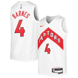 Scottie Barnes Toronto Raptors Nike Youth Fabulous Swingman Jersey Association Edition White/Red