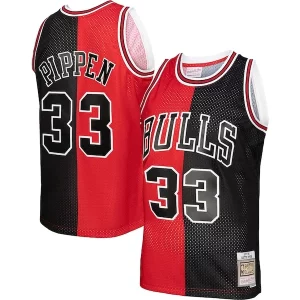 Scottie Pippen Chicago Bulls Hardwood Classics 1997/98 Split Swingman Fabulous Jersey Red/Black
