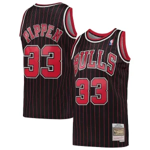 Scottie Pippen Chicago Bulls Hardwood Classics Swingman Jersey Elegant Black