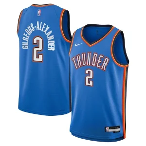 Shai Gilgeous Alexander Oklahoma City Chic Thunder Nike Youth Swingman Jersey Icon Edition Blue