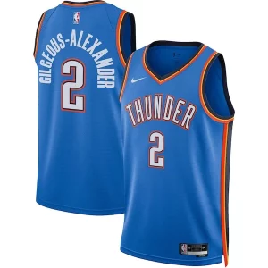 Shai Gilgeous Alexander Oklahoma City Thunder Nike Unisex Swingman Jersey Icon Eye - catching Edition Blue