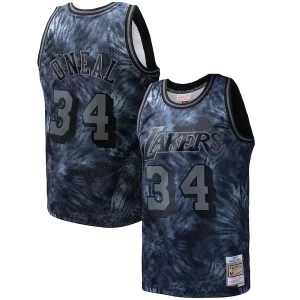 Shaquille O'Neal Los Angeles Lakers Hardwood Classics 1996/97 Tie Fabulous Dye Swingman Jersey Black