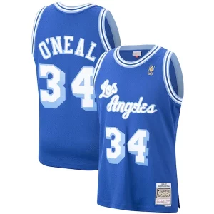 Shaquille O'Neal Los Angeles Lakers Hardwood Classics Swingman Jersey Stylish Royal/Purple/Gold