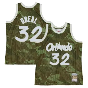 Shaquille O'Neal Orlando Magic Hardwood Classics Fabulous 1994/95 Ghost Green Swingman Jersey Camo