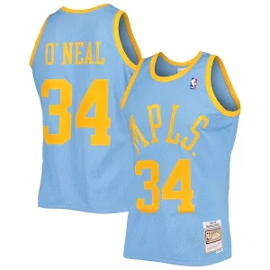 Shaquille Unique O'Neal Los Angeles Lakers 2001/02 Hardwood Classics Swingman Jersey Powder Blue