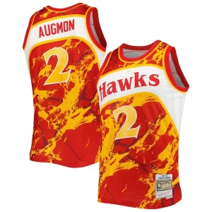 Stacey Augmon Atlanta Hawks 1991/92 Trendy Hardwood Classics Marble Swingman Jersey Red