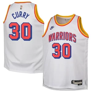Stephen Curry Golden State Eye - catching Warriors Nike Youth 2024/25 Swingman Jersey White Classic Edition