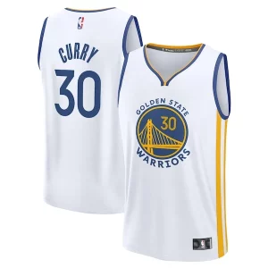 Stephen Curry Golden State Warriors Youth Fast Break Replica Jersey Association Edition Stylish White