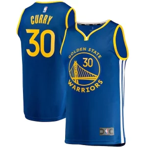 Stephen Curry Golden State Warriors Fast Break Replica Jersey Icon Premium Edition Royal
