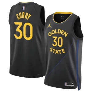 Stephen Curry Golden Stylish State Warriors Jordan Brand Unisex 2024/25 Swingman Jersey Statement Edition Black