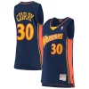 Stephen Curry Unique Golden State Warriors Women's 2009 10 Hardwood Classics Swingman Jersey Navy