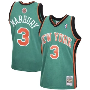 Stephon Marbury New York Knicks 2001/02 Hardwood Fabulous Classics Swingman Jersey Green