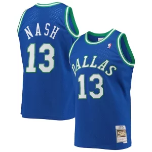 Steve Eye - catching Nash Dallas Mavericks 1998/99 Hardwood Classics Swingman Jersey Blue