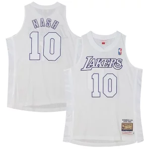 Steve Nash Los Angeles Lakers 2012 Authentic Player Jersey Trendy White