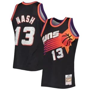 Steve Nash Phoenix Suns 1996/97 Hardwood Classics NBA 75th Anniversary Diamond Swingman Stylish Jersey Black