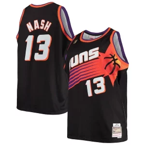 Steve Nash Phoenix Trendy Suns 1996/97 Big & Tall Hardwood Classics Swingman Jersey Black/White