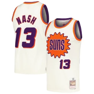 Steve Trendy Nash Phoenix Suns Chainstitch Swingman Jersey Cream