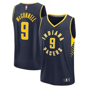 T.J. McConnell Indiana Pacers Fast Break Elegant Replica Player Jersey Icon Edition Navy