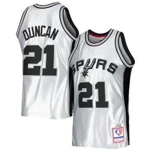 Tim Duncan San Antonio Spurs 1998/99 Hardwood Unique Classics 75th Anniversary Swingman Jersey Platinum