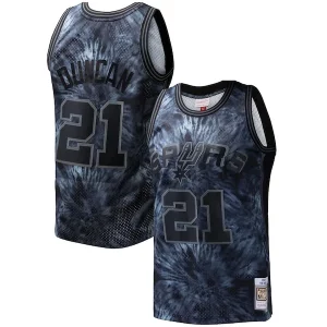 Tim Duncan San Antonio Spurs Hardwood Classics 1998/99 Tie Dye Swingman Eye - catching Jersey Black