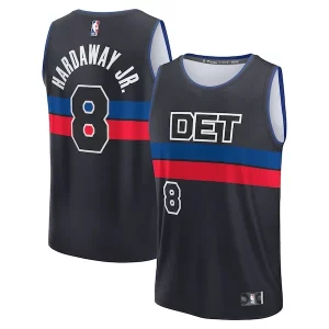 Tim Hardaway Jr. Detroit Pistons Fast Break Fabulous Player Jersey Statement Edition Black