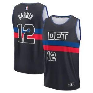 Tobias Harris Detroit Stylish Pistons Youth Fast Break Player Jersey Statement Edition Black