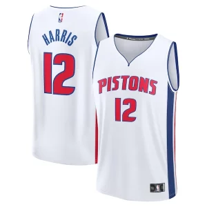 Tobias Harris Premium Detroit Pistons Fast Break Replica Player Jersey Association Edition White
