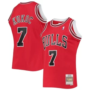 Toni Kukoc Chicago Bulls 1997/98 Hardwood Elegant Classics Swingman Jersey Red